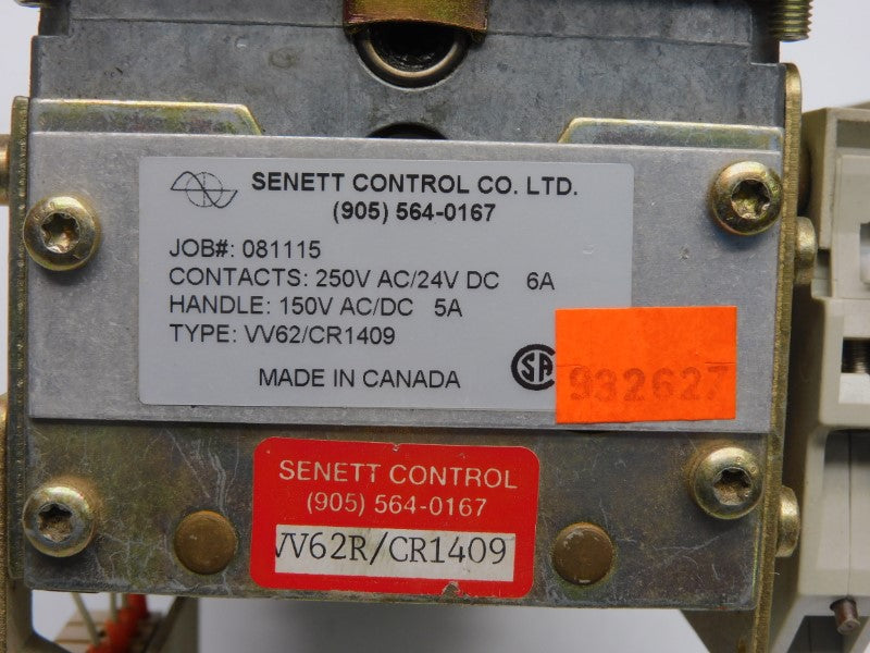 SENNETT CONTROL VV62/CR1409 250VAC 6A UNMP