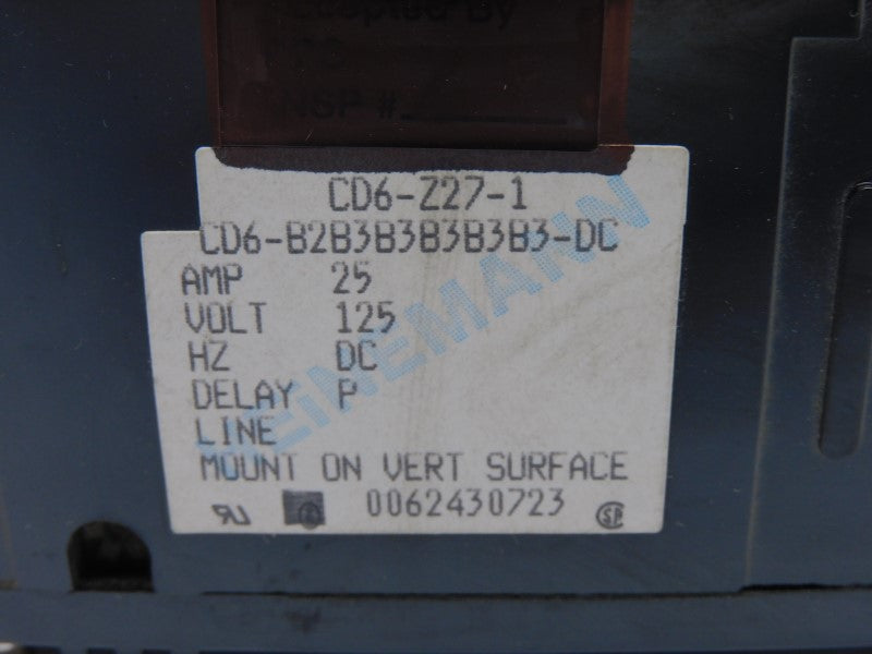 HEINEMANN CD6-Z27-1 125V 25A NSNP