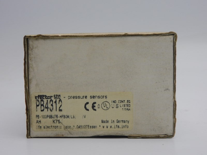 IFM EFECTOR PB-100PS8U76-HFBOW/LS//V PB4312 102-132VAC 50-1000PSI NSMP