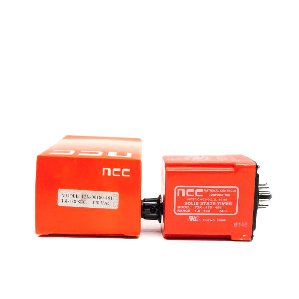 NCC T2K-180-461 120VAC 10A 1.8-180SEC NSMP