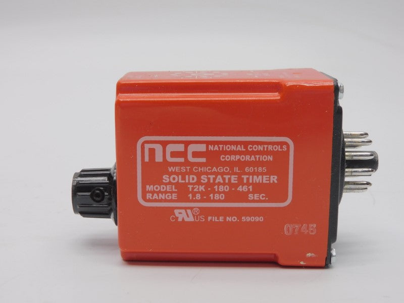 NCC T2K-180-461 120VAC 10A 1.8-180SEC NSMP