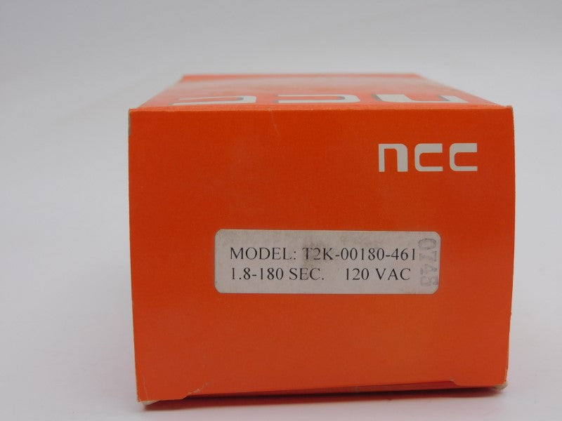 NCC T2K-180-461 120VAC 10A 1.8-180SEC NSMP