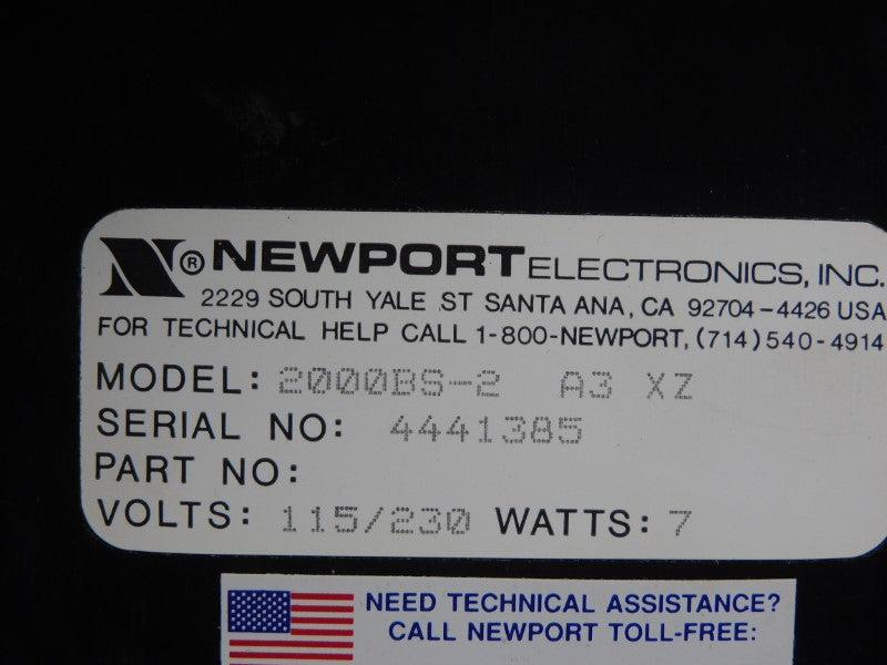 NEWPORT ELECTRONICS 2000BS-2 115/230V UNMP