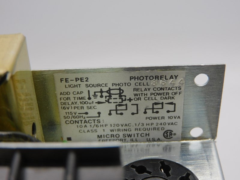 MICRO SWITCH FE-PE2 240VAC 10A NSNP