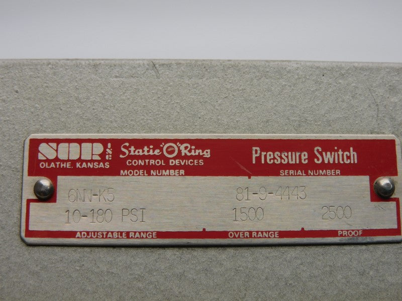 SOR 6NN-K5 10-180PSI UNMP