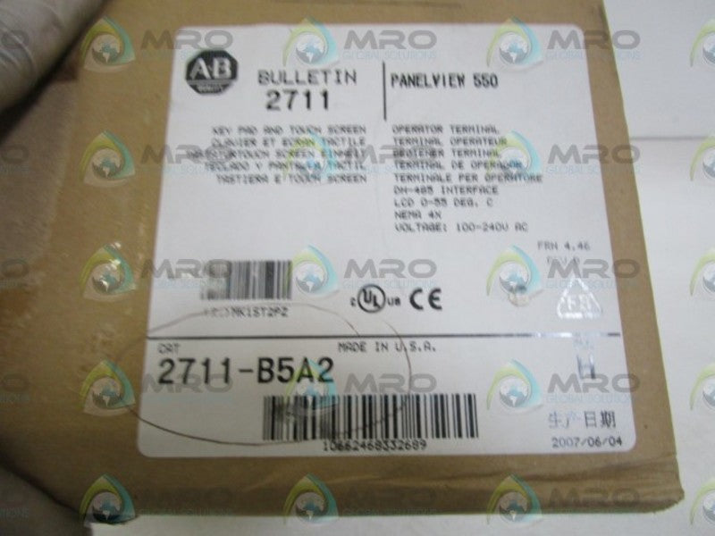 INDUSTRIAL SPARE PART 2711-B5A2 SER. H F/W 4.46  NSMP