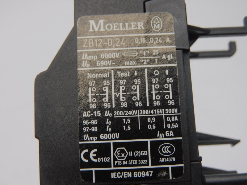 KLOCKNER MOELLER ZB12-0.24 690V 0.16-0.24A NSMP