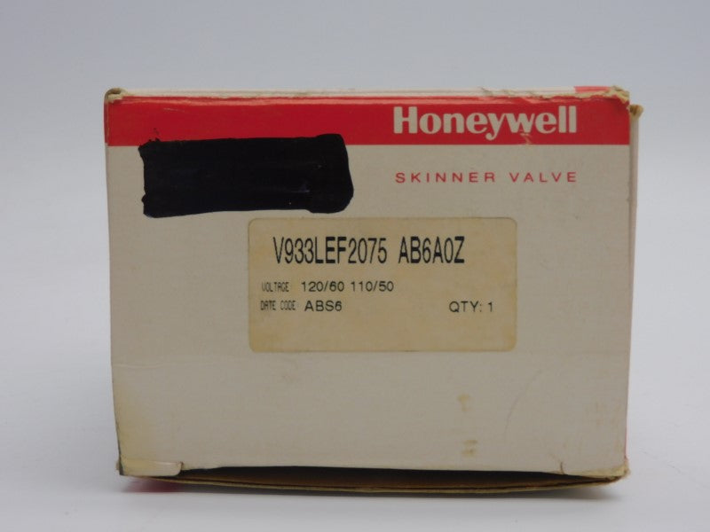 HONEYWELL V933LEF2075AB6A0Z 110/120V 75PSI NSMP