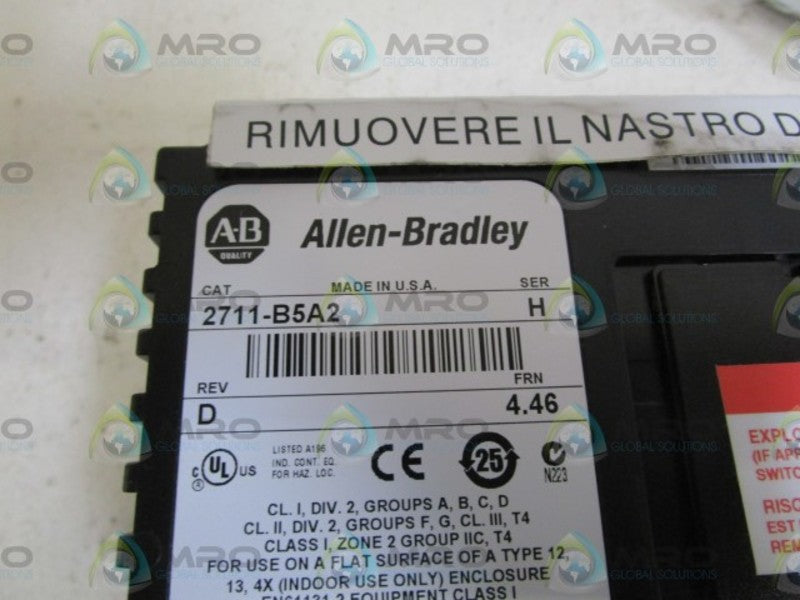 INDUSTRIAL SPARE PART 2711-B5A2 SER. H F/W 4.46  NSMP