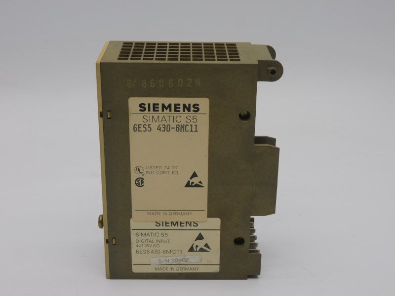 SIEMENS 6ES5430-8MC11 115VAC UNMP