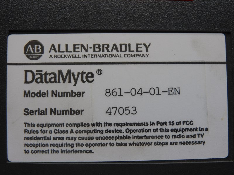 ALLEN BRADLEY DATAMYTE 861-04-01-EN NSNP
