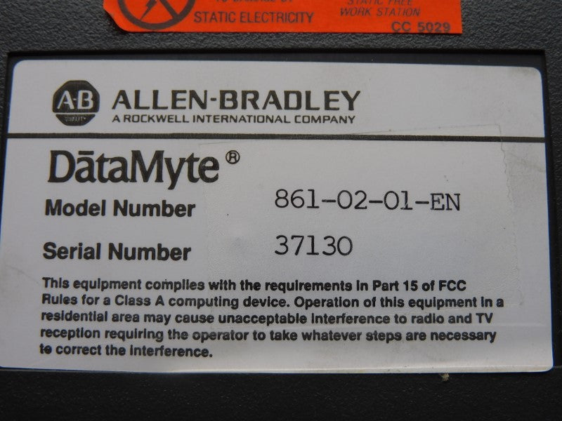 ALLEN BRADLEY DATAMYTE 861-02-01-EN UNMP