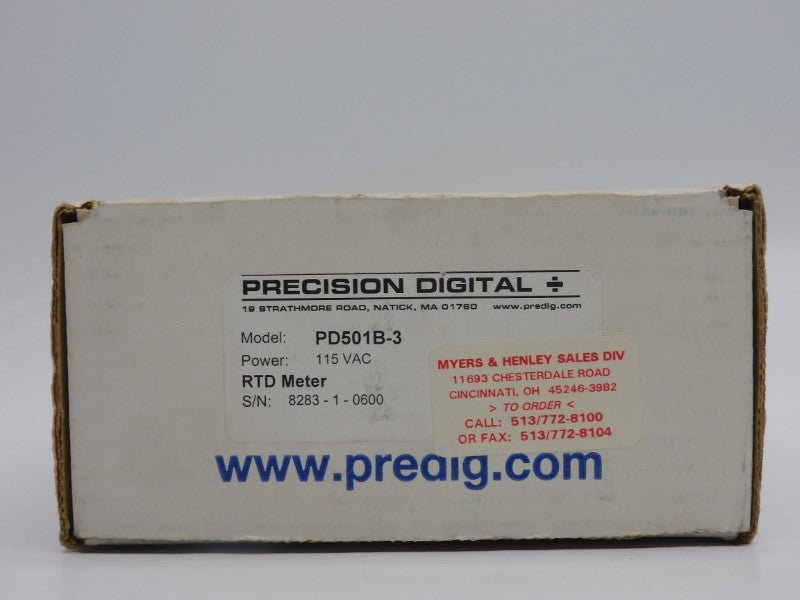 PRECISION DIGITAL PD501B-3 115VAC NSMP