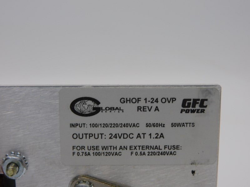 GLOBAL GHOF1-24OVP 24VDC 1.2A REV. A NSMP