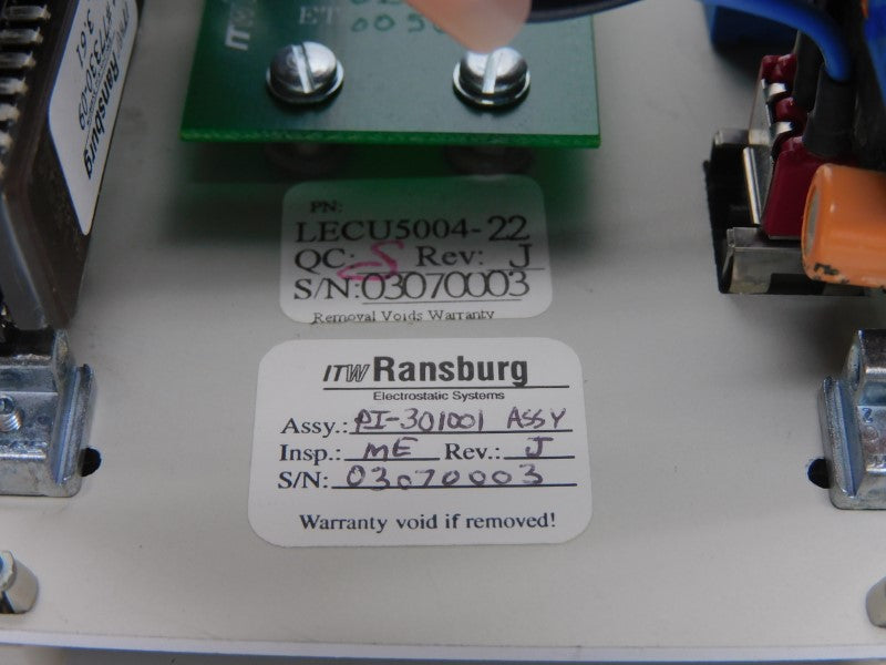ITW RANSBURG HADEN PI-301001 REV. J NSMP