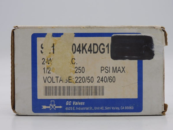 GC S211AF04K4DG1 240V 0.055A 250PSI 1/2" NSMP
