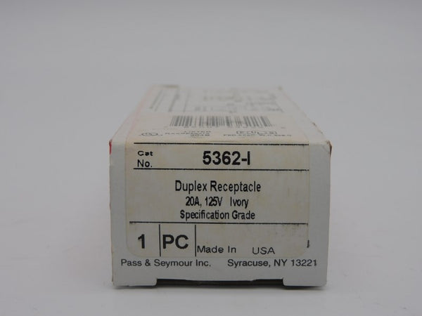 PASS&SEYMOUR LEGRAND 5362-I 125V 20A NSMP