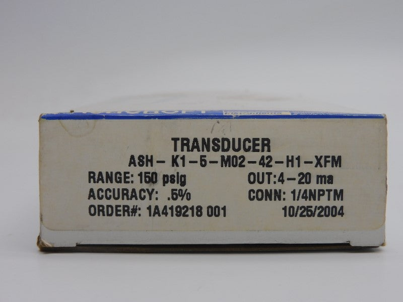 ASHCROFT K15M0242H1150#-XFM 10-30VDC 150PSI NSMP