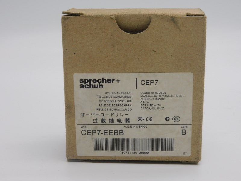 SPRECHER+SCHUH CEP7-EEBB SER. B 690V 0.2-1.0A NSMP