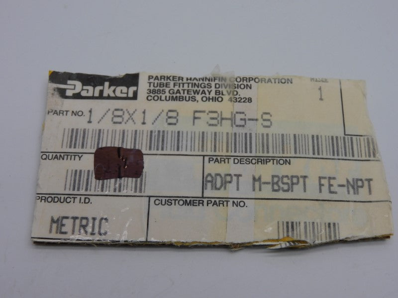 PARKER F3HG-S 1/8X1/8 NSNP