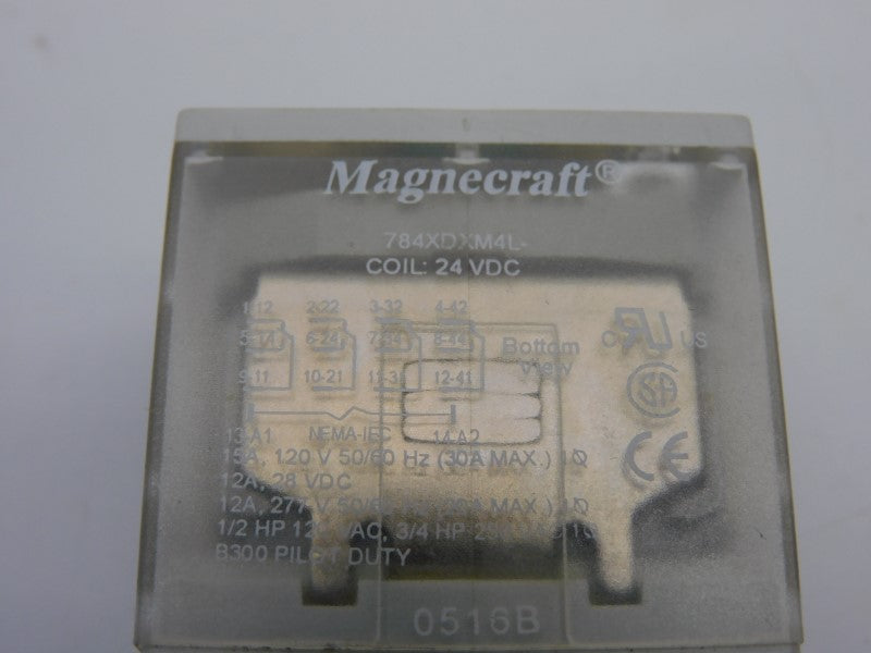 MAGNECRAFT 784XDXM4L 24VDC 15A NSNP