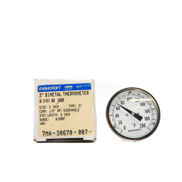 ASHCROFT 30EI60E060-0/200F 6" NSMP