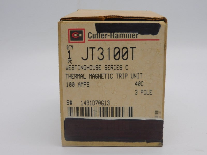 CUTLER HAMMER JT3100T SER. C 100A NSMP