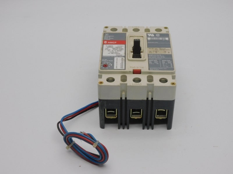 WESTINGHOUSE HMCP015E0C SER. C 600VAC 15A NSNP