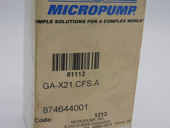 MICROPUMP GA-X21.CFS.A 81112 NSMP