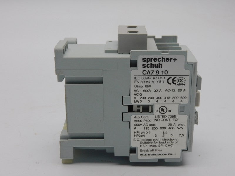 SPRECHER+SCHUH CA7-9-10 110/120V 32A (AS PICTURED) NSMP