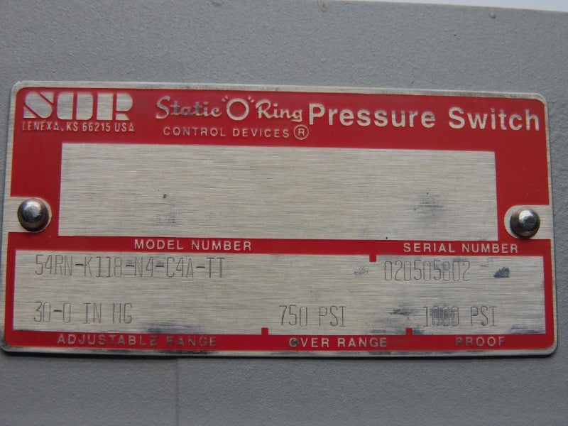 SOR 54RN-K118-N4-C4A-TT 750PSI NSNP
