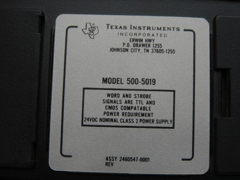 TEXAS INSTRUMENTS 500-5019 24VDC UNMP
