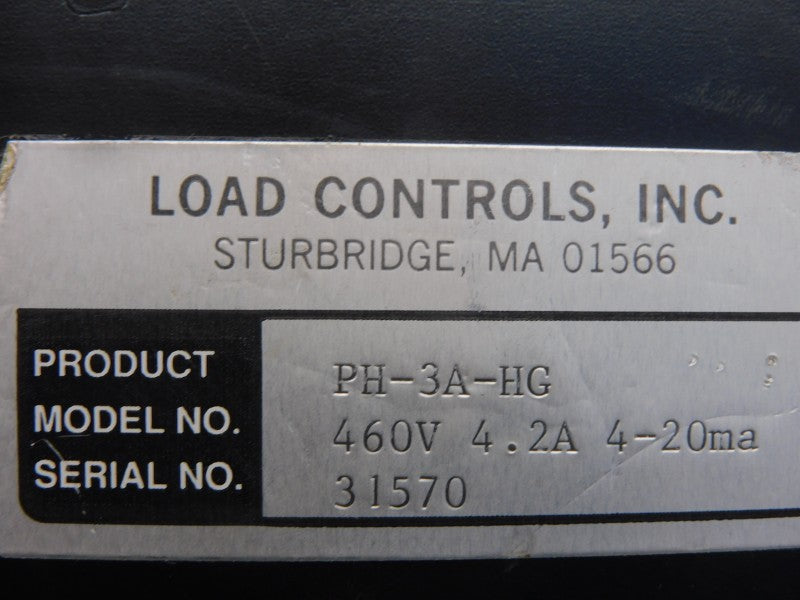 LOAD CONTROLS PH-3A-HG 460V 4.2A UNMP