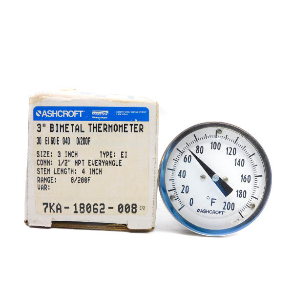 ASHCROFT 30EI60E040-0/200F 4" NSMP