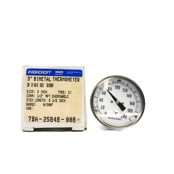 ASHCROFT 30EI60E025-0/200F 2-1/2" NSMP
