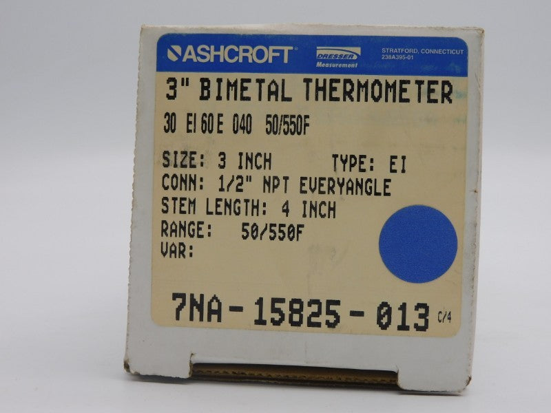 ASHCROFT 30EI60E040-50/550F 4" NSMP