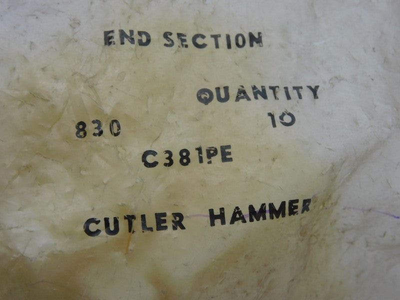 CUTLER HAMMER C381PE (PKG OF 10) NSMP