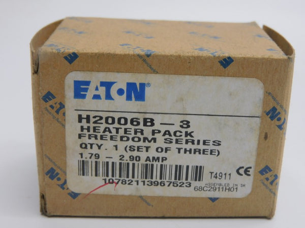 EATON H2006B-3 1.79-2.90A (PKG OF 3) NSMP