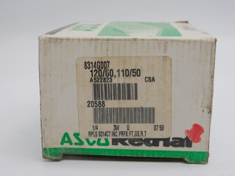 ASCO 8314G007 110/120V 40-80PSI 1/4" NSMP