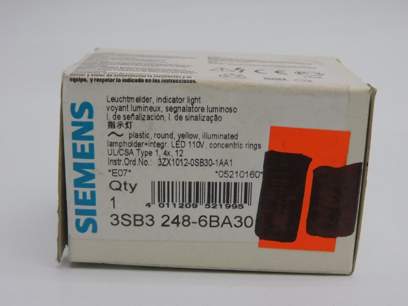 SIEMENS 3SB3248-6BA30 110V NSMP