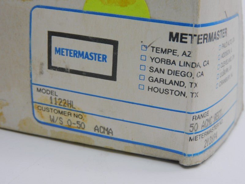 METERMASTER 1122HL 0-50ACMA NSMP