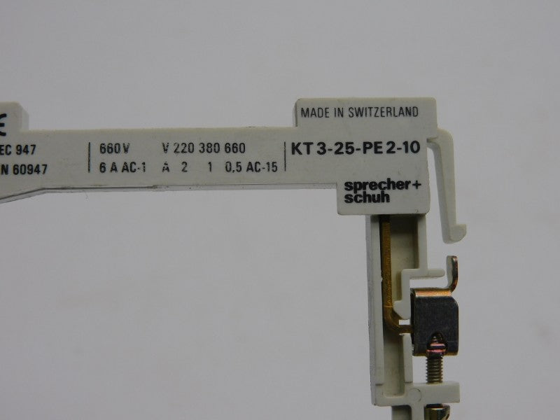 SPRECHER+SCHUH KT3-25-PE2-10 660V 6A NSNP