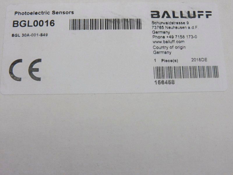 BALLUFF BGL30A-001-S49 BGL0016 NSFS
