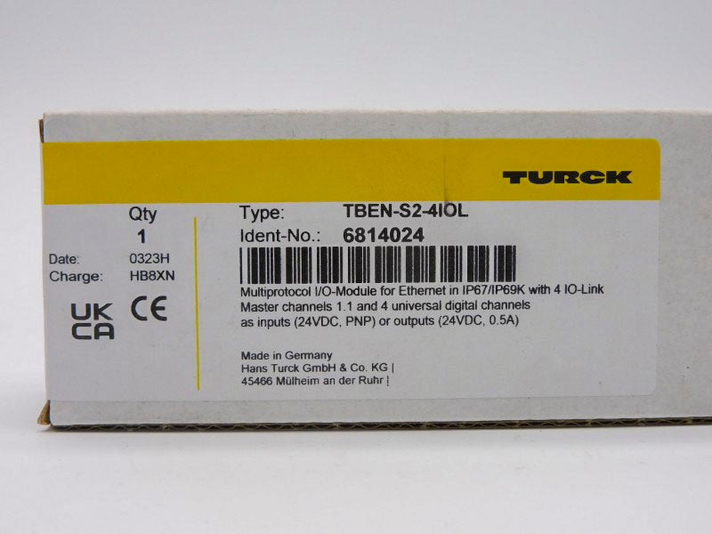 TURCK TBEN-S2-4IOL 6814024 24VDC 0.5A NSFS