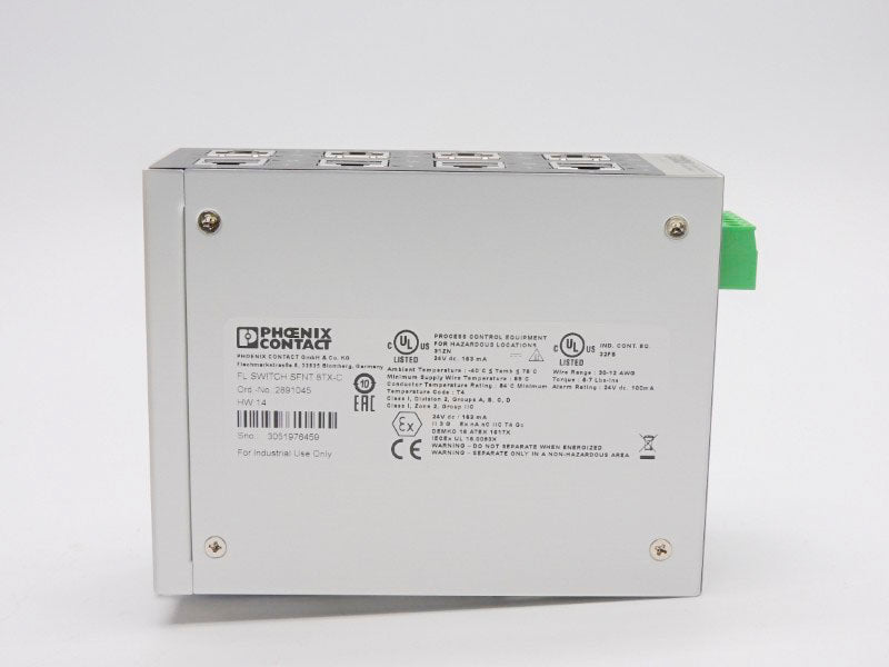 PHOENIX CONTACT FLSWITCHSFNT8TX-C 2891045 24VDC VER. 14 NSMP