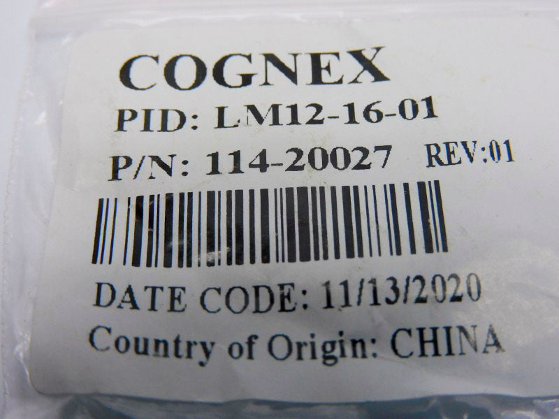 COGNEX LM12-16-01 114-20027 REV. 01 16mmF/2.5 NSMP