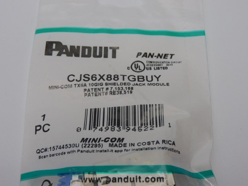 PANDUIT CJS6X88TGBUY NSMP