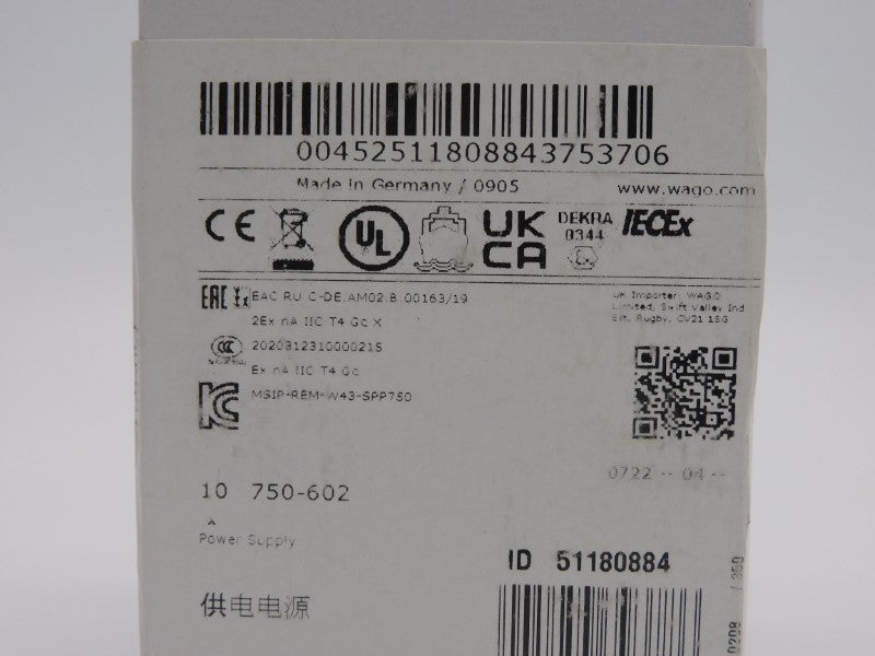 WAGO 750-602 (PKG OF 10) NSFS