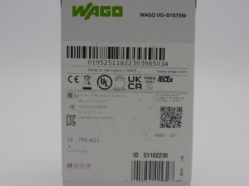 WAGO 750-601 (PKG OF 10) NSFS