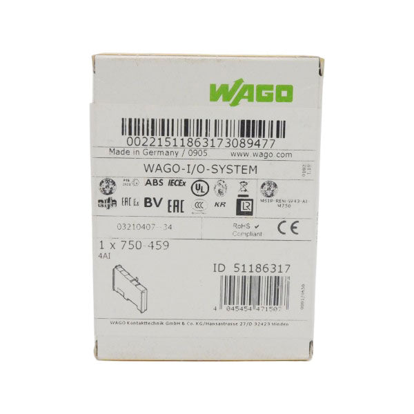 WAGO 750-459 4AI NSFS